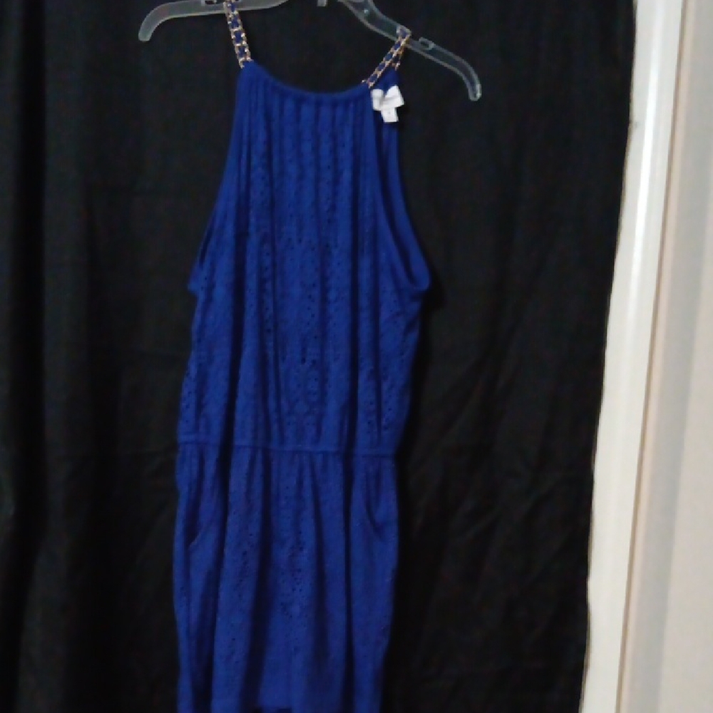 Elegant Blue One Piece Short Jumper